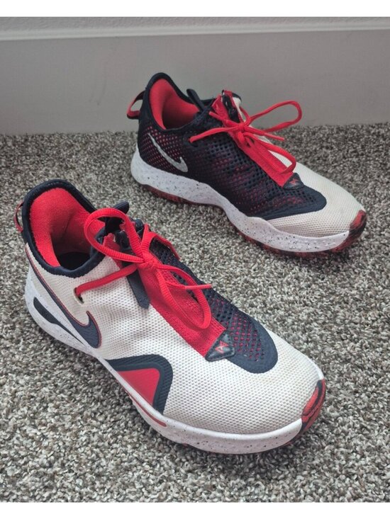 Nike PG4 USA Basketball Sneakers Gym Shoes Mens Size 8 CD5079-101 Red White Blue main image 5